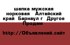 шапка мужская норковая - Алтайский край, Барнаул г. Другое » Продам   